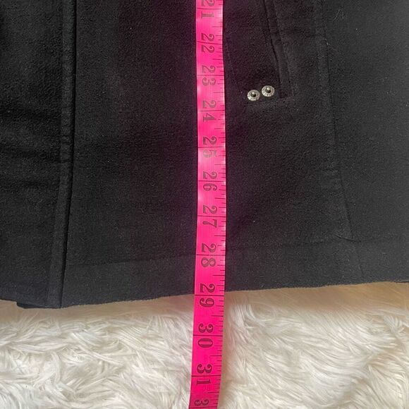 Levis Vintage Trucker Jacket Fleece Men Large Black Mock Neck Full Zip Snap Butt - Picture 9 of 10